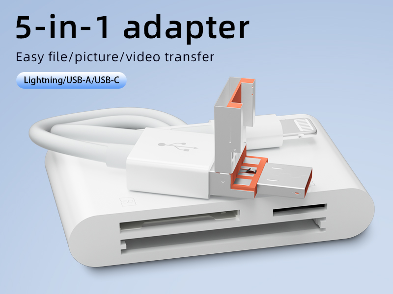 Three-in-one CF card reader supports TF card SLR SD camera card kit high-speed card reader suitable for Apple Android computers