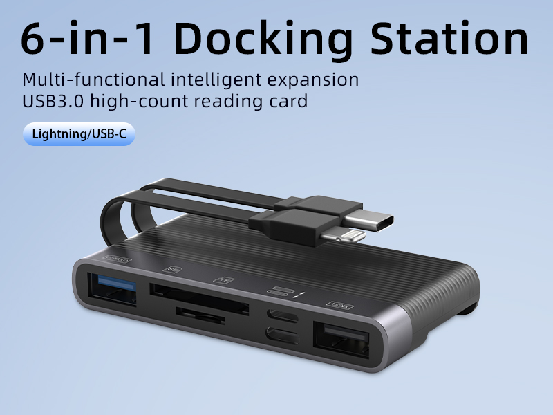 High-speed USB3.0 multi-function card reader suitable for Apple 16 Android mobile phones and computers universal eight-in-one