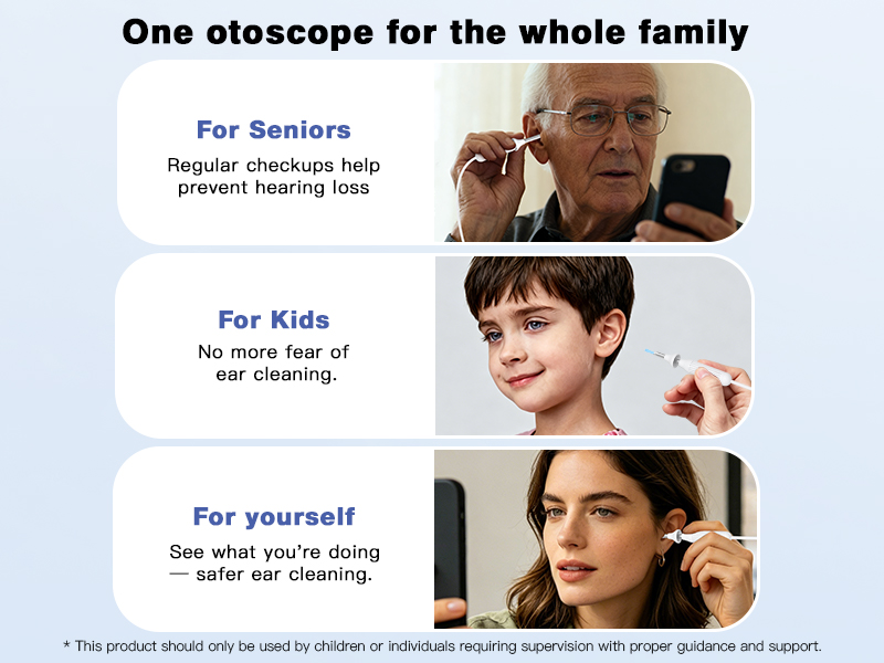 Cross-Border New Version Smart Visual Ear Spoon - 1920P HD Direct Connection, Ear Cleaning & Care Kit