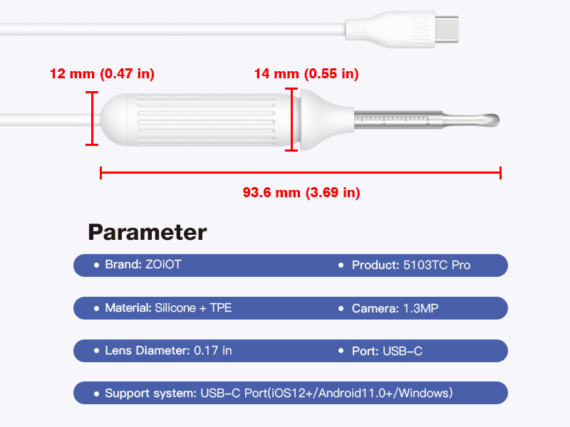 Cross-Border New Version Smart Visual Ear Spoon - 1920P HD Direct Connection, Ear Cleaning & Care Kit