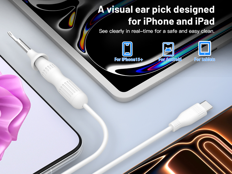 Cross-Border New Version Smart Visual Ear Spoon - 1920P HD Direct Connection, Ear Cleaning & Care Kit
