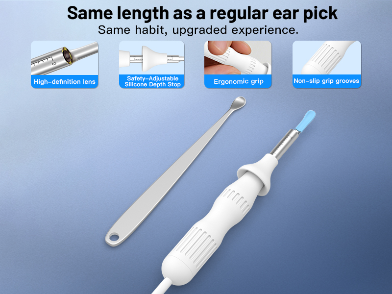 Cross-Border New Version Smart Visual Ear Spoon - 1920P HD Direct Connection, Ear Cleaning & Care Kit