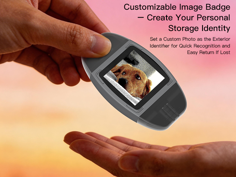 Dual-Interface USB 3.0 High-Speed Transfer Color E-ink Smart Photo Frame USB Flash Drive