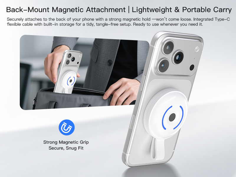 Magnetic Fingerprint Encryption SSD USB Flash Drive for iOS Android USB3.2