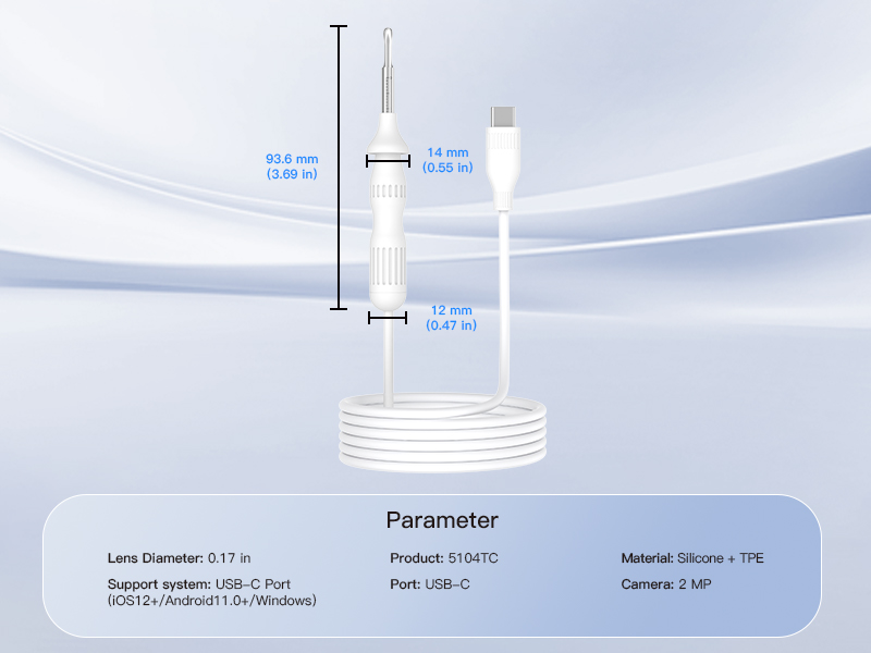 Cross-Border New Version Smart Visual Ear Spoon - 1920P HD Direct Connection, Ear Cleaning & Care Kit